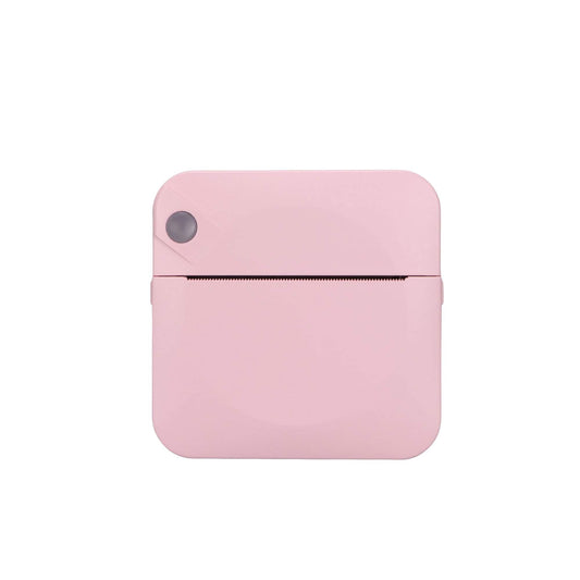 Portable Mini Printer Pink - Inkless Bluetooth Phone Pocket Thermal Printing-0